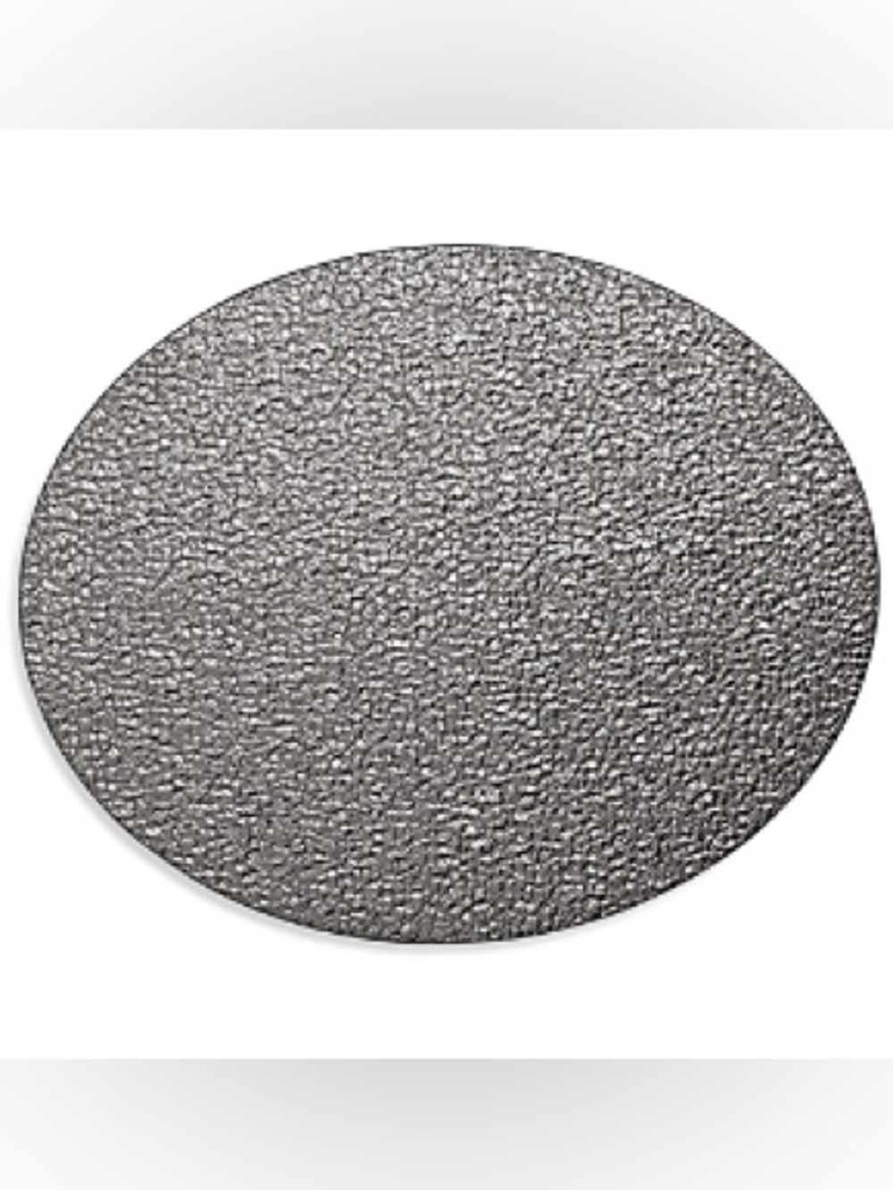 Kim Seybert Silver Round Textured Placemat